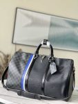 Louis Vuitton EPI KEEPALL 45  Blue STRIPE M56660