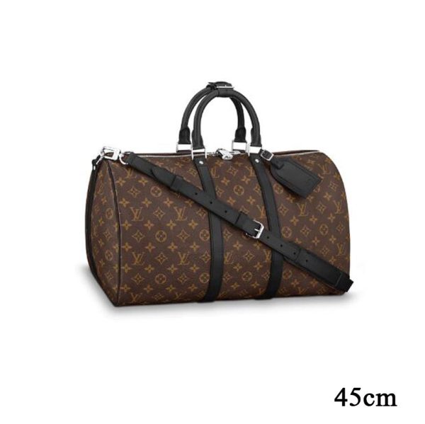 Louis Vuitton Keepall 45 Monogram M56711 Black Handle