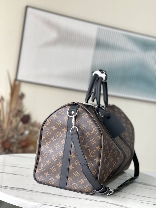 Louis Vuitton Keepall 45 Monogram M56711 Black Handle