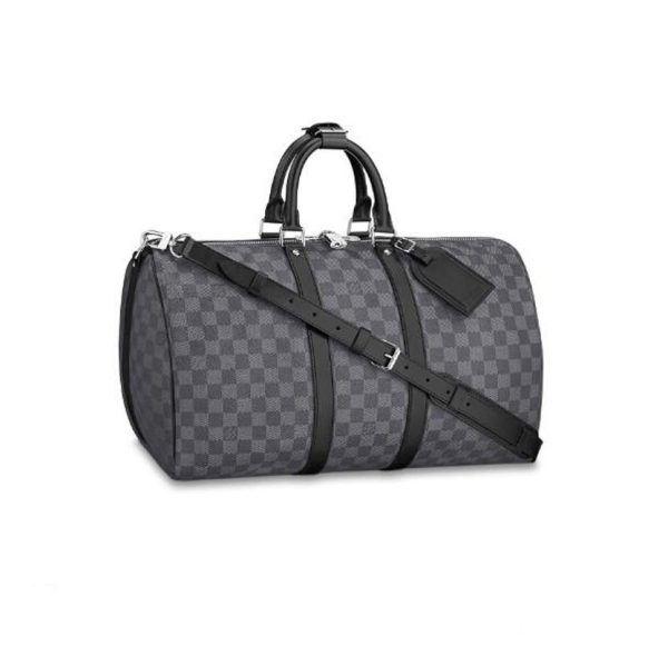 Louis Vuitton Keepall 45 Damier Graphite Canvas N41418