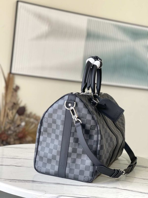 Louis Vuitton Keepall 45 Damier Graphite Canvas N41418