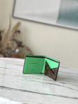 Louis Vuitton Folding Wallet Monogram Green M81537 Short Unisex