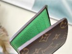 Louis Vuitton Folding Wallet Monogram Green M81537 Short Unisex