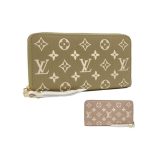 Louis Vuitton Long Wallet M81280 M81279 Zipper Olive Green