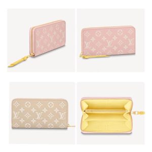 Louis Vuitton Long Wallet Zipper Women Wallet Pink M81279 M81280 10