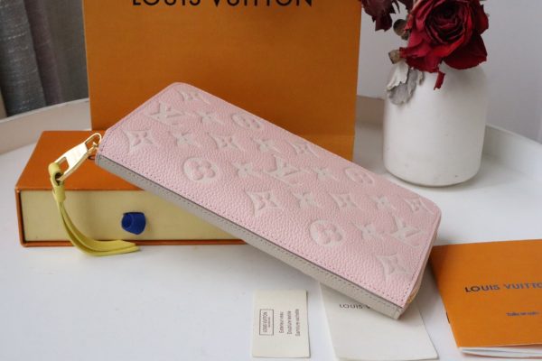 Louis Vuitton Long Wallet M81279 M81280 Zipper Wallet Pink