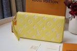 Louis Vuitton Long Wallet Zipper Women Wallet Yellow M81427