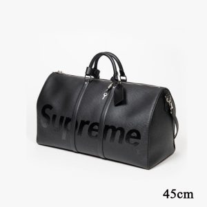 Louis Vuitton M53419 Keepall 45 Black Supreme EPI 6