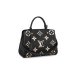 Louis Vuitton Montaigne MM Black Grey Monogram Empreinte M41056