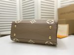 Louis Vuitton Montaigne MM Black Grey Monogram Empreinte M41056