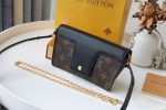 Louis Vuitton Padlock On Strap Black Brown M80763