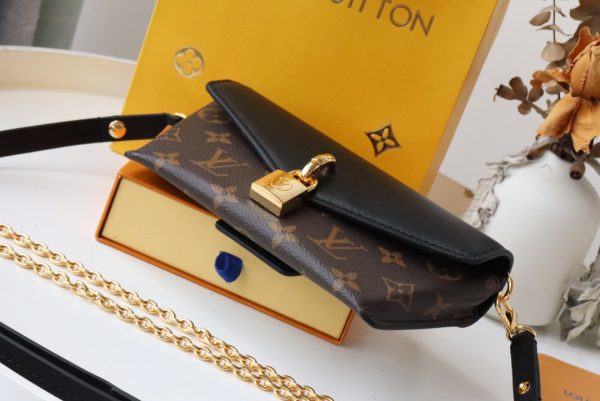 Louis Vuitton Padlock On Strap Black Brown M80763