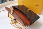 Louis Vuitton Padlock On Strap Black Brown M80763