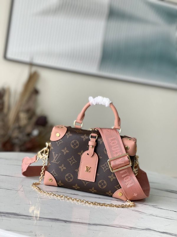 Louis Vuitton Petite Malle Souple M45531 Monogram Pink