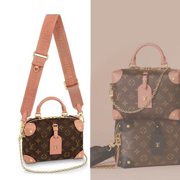 Louis Vuitton Petite Malle Souple M45531 Monogram Pink