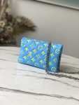 Louis Vuitton Pochette Coussin M80744 Chain Light Blue