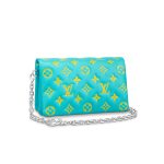 Louis Vuitton Pochette Coussin M80744 Chain Light Blue