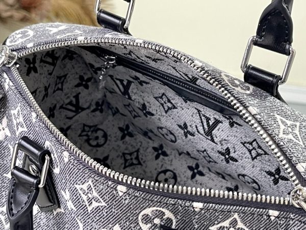 Louis Vuitton SPEEDY 25 Denim Black Monogram