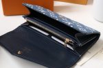 Louis Vuitton Envelope M81183 Long Wallet Denim Blue