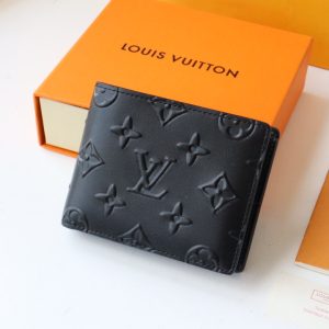 Louis Vuitton Slender Men Wallet Short Black M80520 9