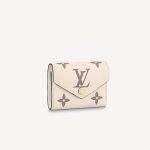 Louis Vuitton Bifold Short Wallet M80086 Women Cream White