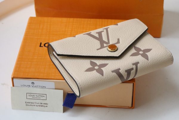 Louis Vuitton Bifold Short Wallet M80086 Women Cream White