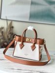 Louis Vuitton White Brown On My Side PM M59905