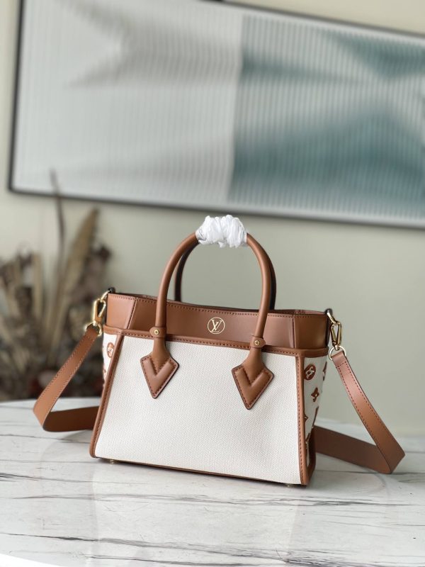 Louis Vuitton White Brown On My Side PM M59905