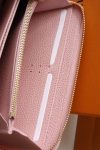 Louis Vuitton M81141 Zipper Pink Women Wallet Long