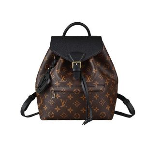 Louis Vuitton Backpack M45515 M45516 Black Monogram Montsouris