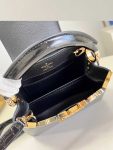 Louis Vuitton Black Gold Flower Croc Capucines Mini BB MM