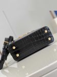 Louis Vuitton Black Gold Flower Croc Capucines Mini BB MM