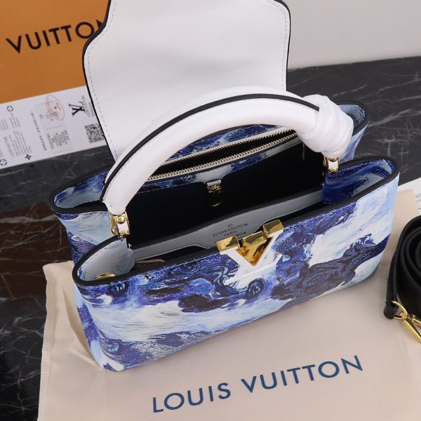 Louis Vuitton Capucines Art BB Blue Water Ink