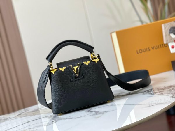 Louis Vuitton Capucines Mini BB MM M54663 M56669 M54668 Black