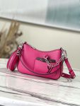 Louis Vuitton Marellini Epi M20998 Black White Brown Hotpink