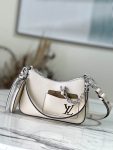 Louis Vuitton Marellini Epi M20998 Black White Brown Hotpink