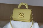 Louis Vuitton Twist Handle MM M58688 Black Pink Yellow