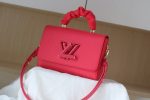 Louis Vuitton Twist Handle MM M58688 Black Pink Yellow