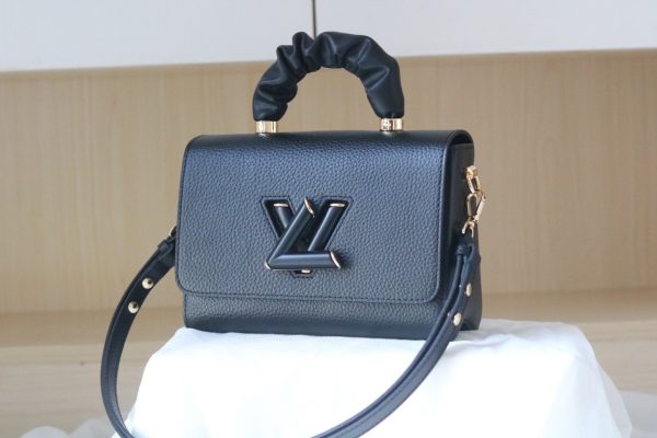 Louis Vuitton Twist Handle MM M58688 Black Pink Yellow