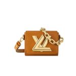 Louis Vuitton Twist Lock XL M22297 White Brown MINI