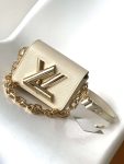 Louis Vuitton Twist Lock XL M22297 White Brown MINI