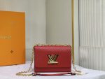 Louis Vuitton Twist MM M52503 52504 Red Brown Pink Black White