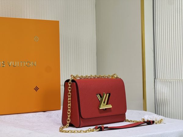 Louis Vuitton Twist MM M52503 52504 Red Brown Pink Black White