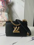 Louis Vuitton Twist PM M21133 21118  Grey Black