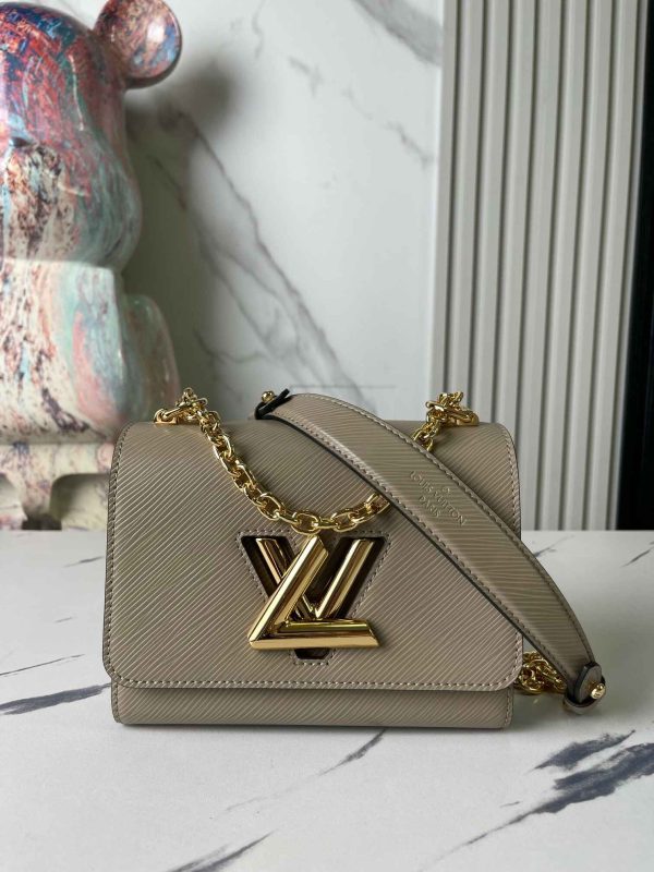 Louis Vuitton Twist PM M21133 21118  Grey Black