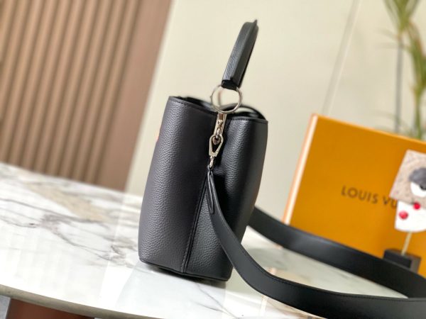 Louis Vuitton YK Black Flower Capucines Mini BB MM M21756