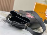 Louis Vuitton YK Black Flower Capucines Mini BB MM M21756