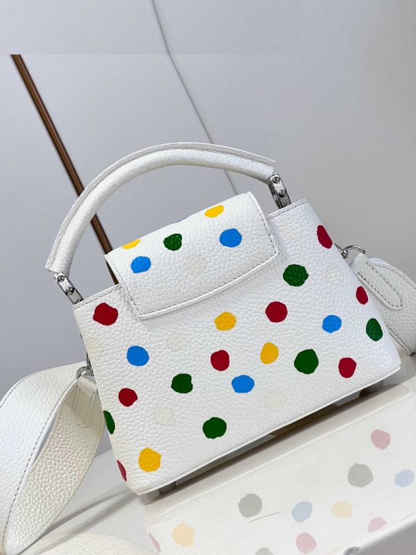 Louis Vuitton YK Capucines Mini BB MM M21663 M21636 White