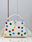 Louis Vuitton YK Capucines Mini BB MM M21663 M21636 White