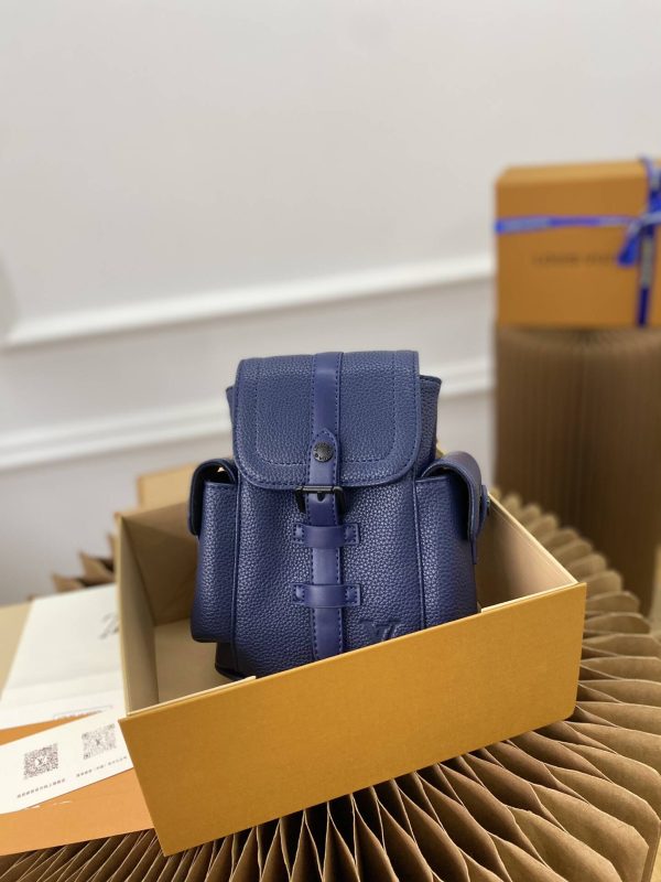Louis Vuitton Black Blue Sling Bag M58495 Men